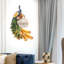 Lampe murale colorée paon