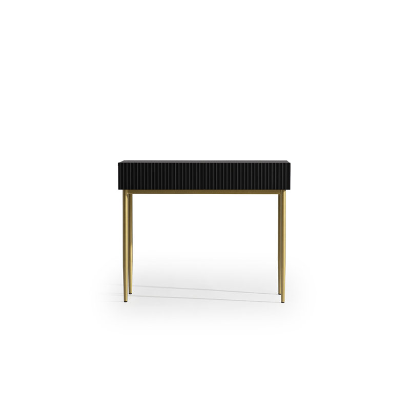 Aleetha Secretary Desk, Black/Gold