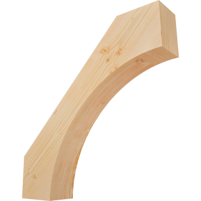Attelle de genou Westlake, Sapin de Douglas, Lisse, H 28 po x l 5,5 po x P 28 po