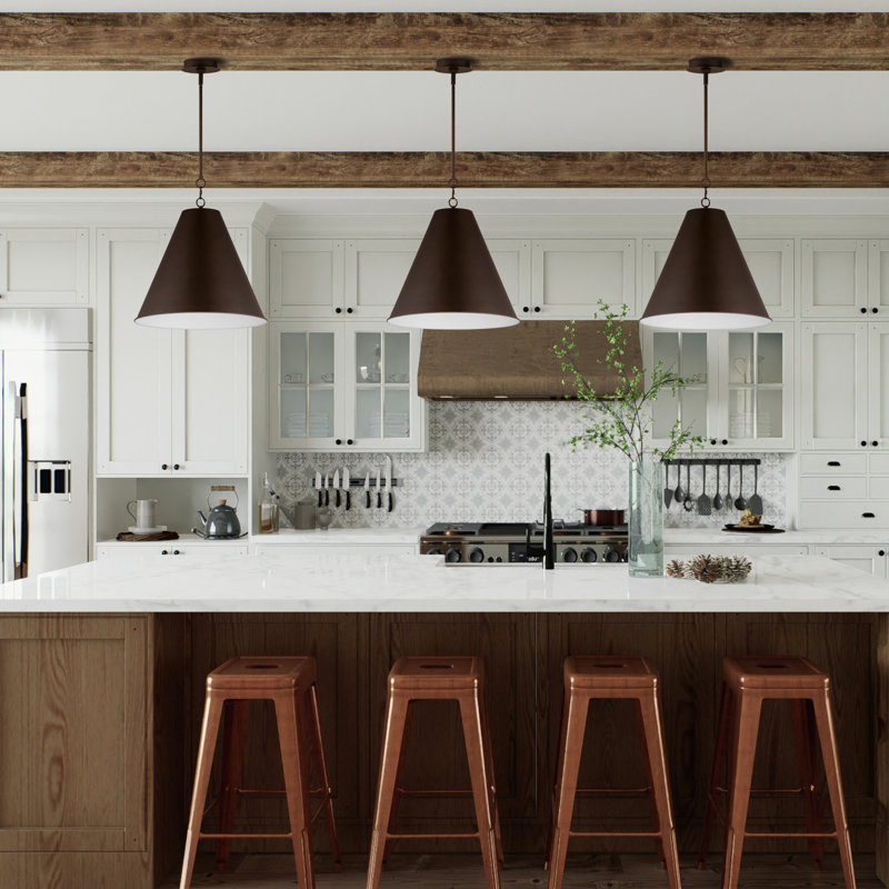 Lorrenda 1 - Light Single Pendant, Chestnut Bronze, 11" H x 12" W x 12" D