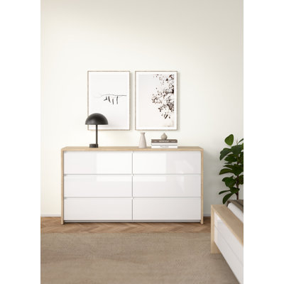 Commode double 6 tiroirs Amily