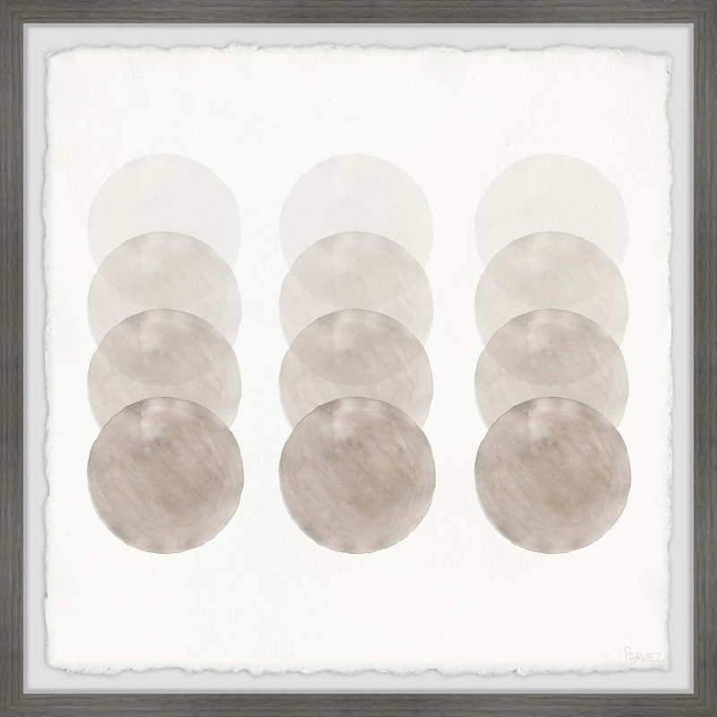 «Capiz Shells», reproduction encadrée, H 24 po x l 24 po x P 1,5 po