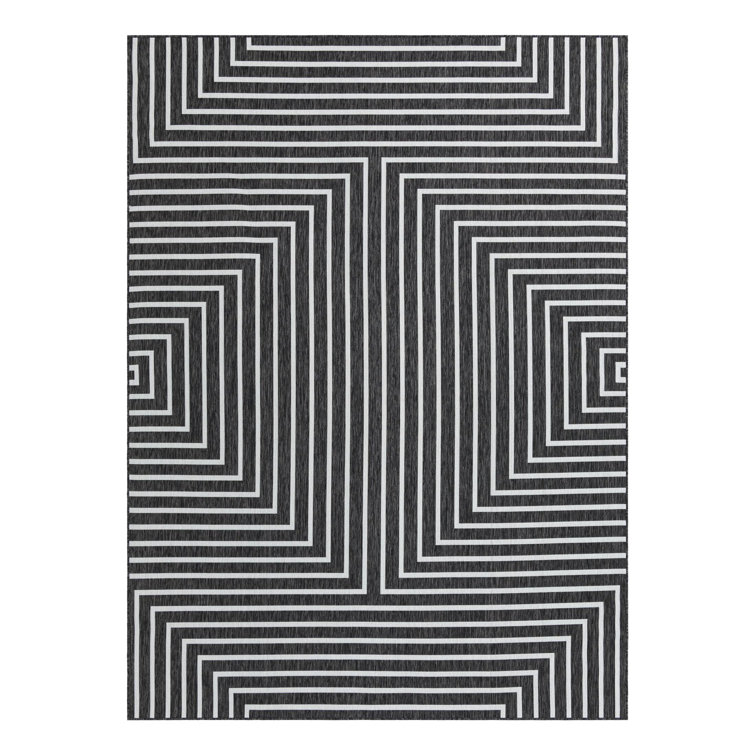 Unique Loom Performance Geometric Indoor / Outdoor Rug & Reviews | Wayfair