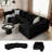 128in Sectional U-Shaped Modular Sofa Includes dog stairs-1202781328