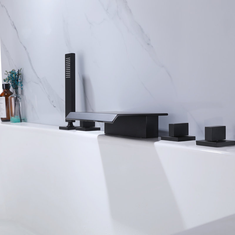 3 Handle Waterfall Faucet with Diverter