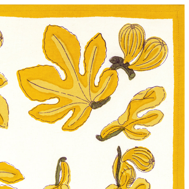 Fig Floral Tea Towel, Citrine