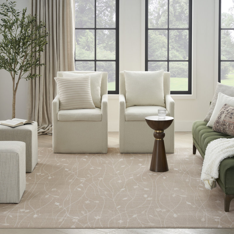 Archilla Floral Indoor Rug, Rectangle 6' x 9'