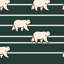 Murale moderne rayée vert foncé Modern Bears-1797215460