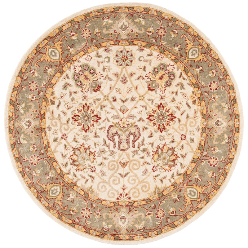 Dunbar Hand Tufted Wool Oriental Rug, Round 6'