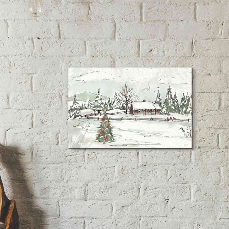 «Seasonal Charm X» par Anne Tavoletti, art mural sur toile, H 12 po x l 18 po x P 0,75 po