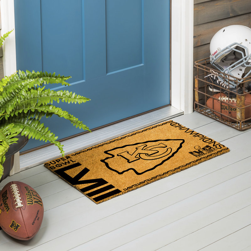 Paillasson antidérapant Jahyra Kansas City Chiefs 58 po x 16 po Super Bowl