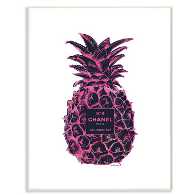 « mode motif d’ananas rose noir », impression