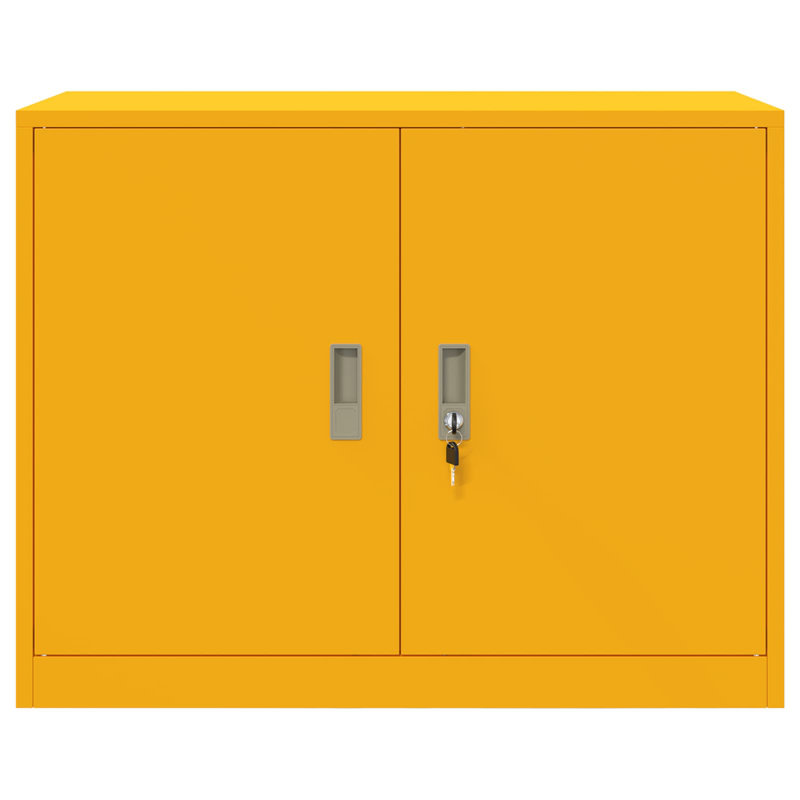 Storage Cabinet, Mustard Yellow