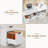 55" Farmhouse Home Office Desk With File Drawer-333908371