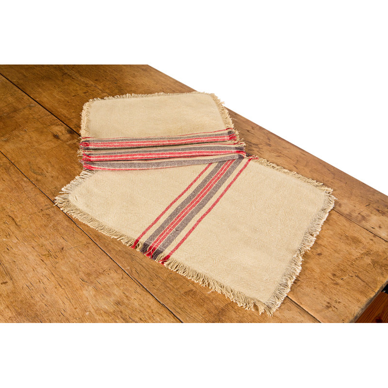 Frampton Polyester Striped Rectangle Placemat