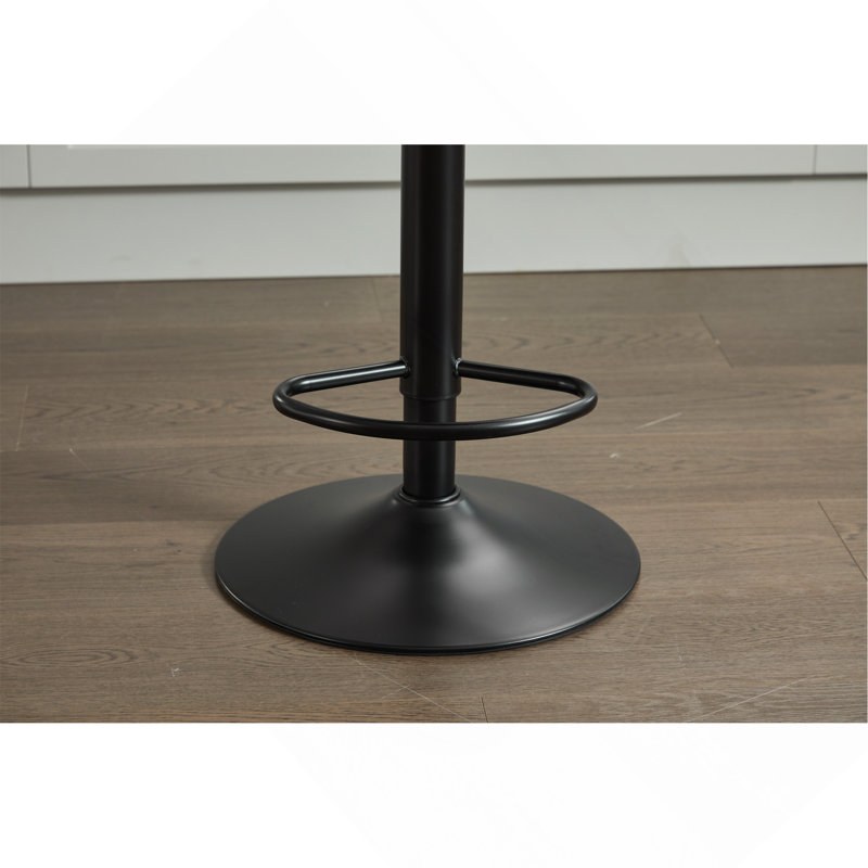 Ensemble de 2 tabourets de bar en rotin, chaise de bar pivotante à 360 °, chaise à hauteur de comptoir avec repose-pieds pour la cuisine et la salle à manger