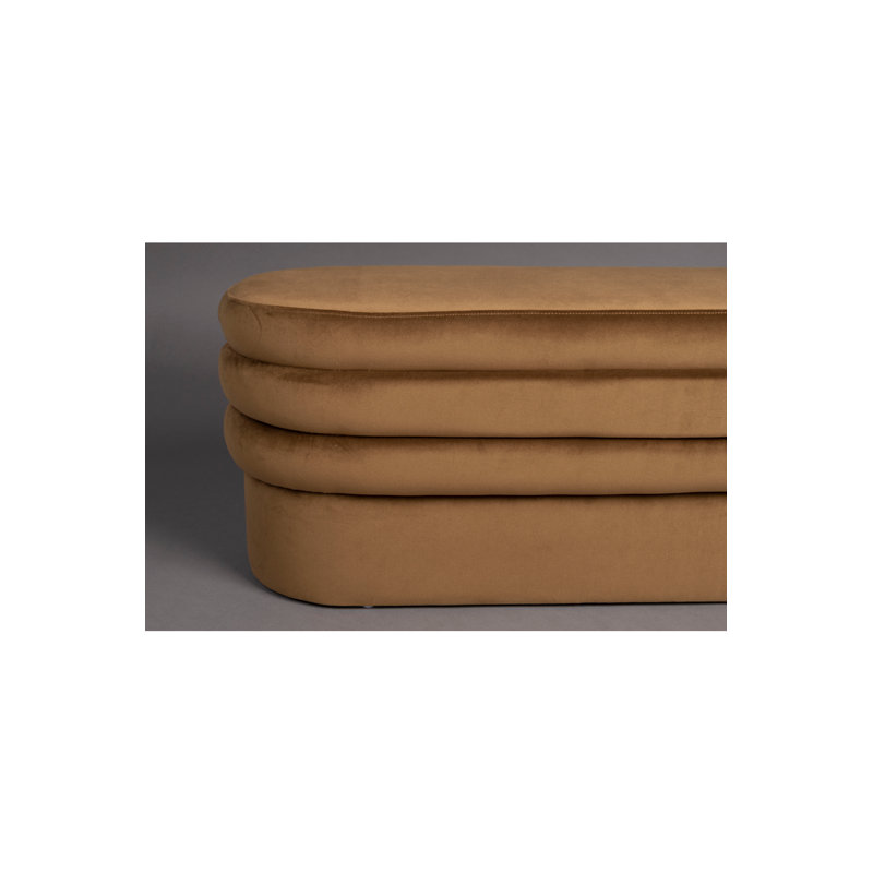 Aditi Upholstered Bench, Brown 