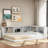 Holston Metal Daybed with Storage Cabinets and USB Ports-620493207