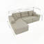 Canapé modulaire Cloud avec méridienne en forme de L, canapé modulaire moderne avec siège profond, fauteuils rembourrés pour la chambre à coucher du salon, aucun assemblage requis (tissu velours côtelé)-1785039059-1778946184