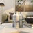 Ceramic Faux Marble Decorative Gray Vase Set