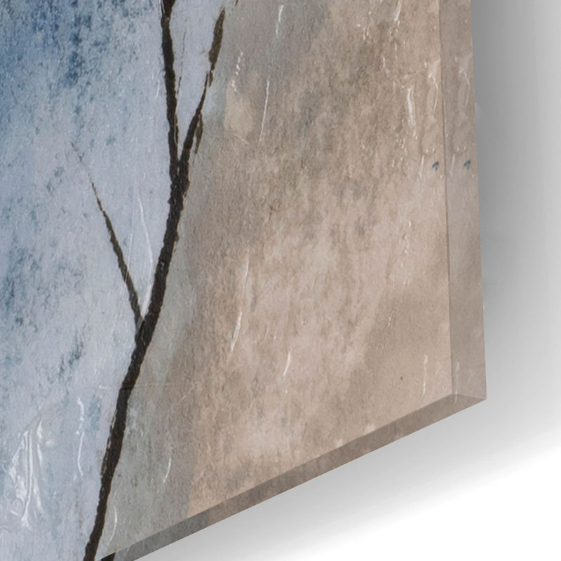  «Fragments Of A Distant Tide 2» par Melissa Wang, art mural en verre, 12 po x 12 po