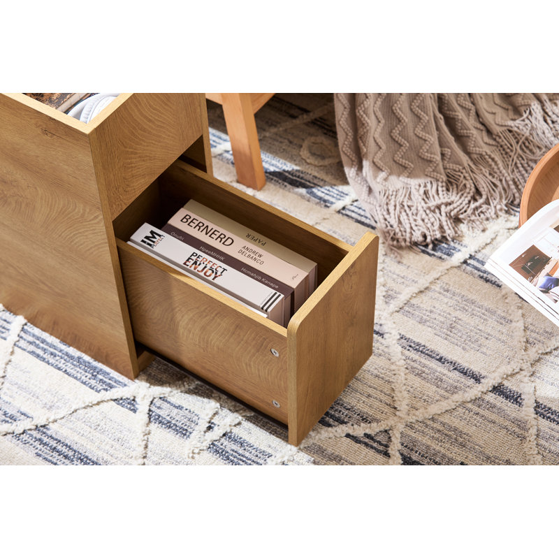 75cm W Manufactured Wood Bedside Table