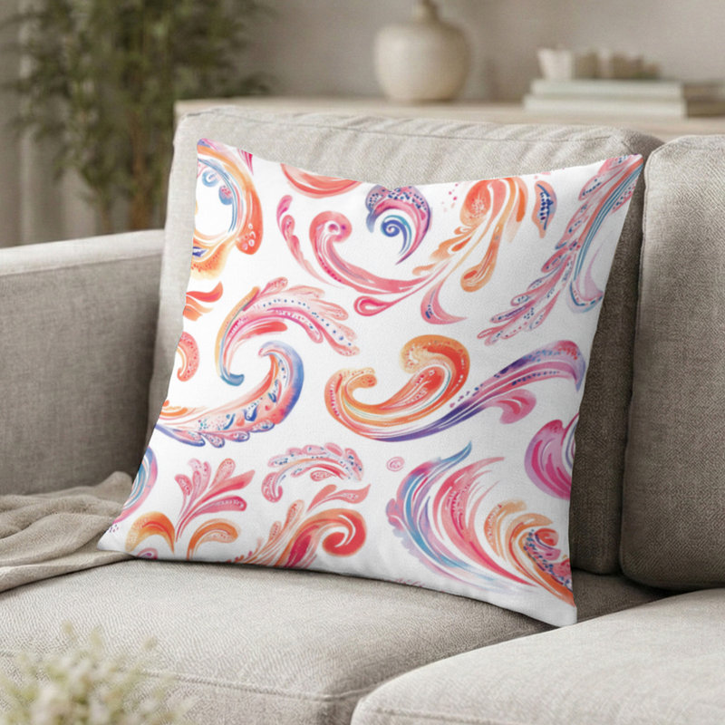 Coussin décoratif moderne Modern - Paisley Dream, H 20 po x l 20 po