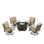 Ensemble de conversation d'extérieur pour 4 personnes avec coussins Haas