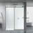 60'' - W x 76'' H Single Added Door Frameless Shower Door with