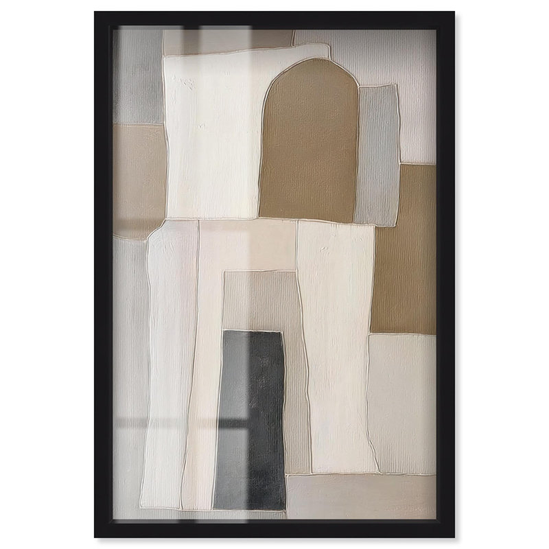 Décoration murale bohème monastère à imprimé bohème par Art Remedy, cadre noir, 21 x 31, H 31 po x l 21 po, Structure noire