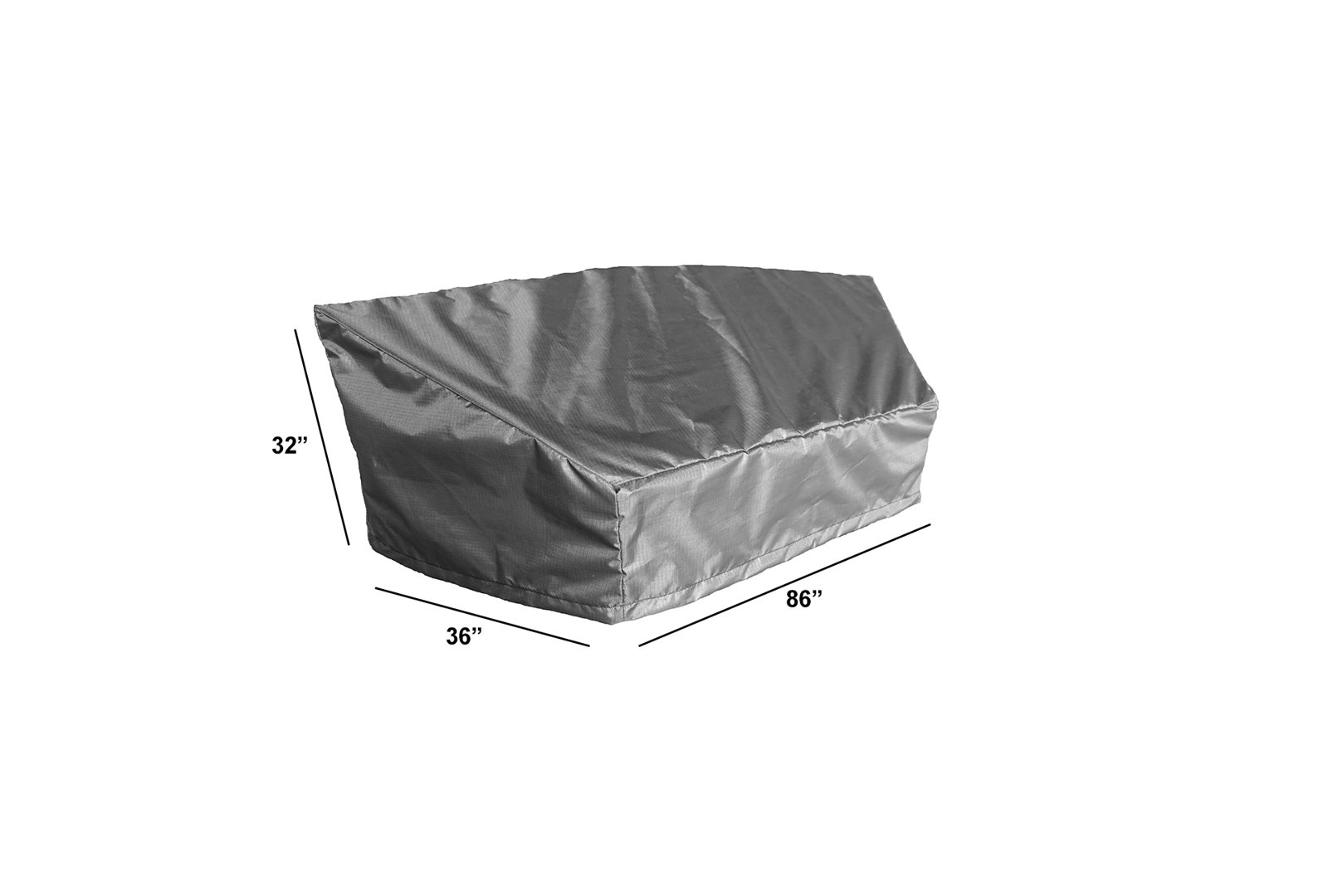 Almita Curved Outdoor Patio Sofa Cover