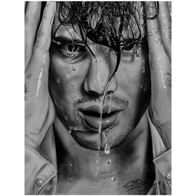 Drenched In Rain | Charcoal And Graphite On Paper | By Paras Pringal