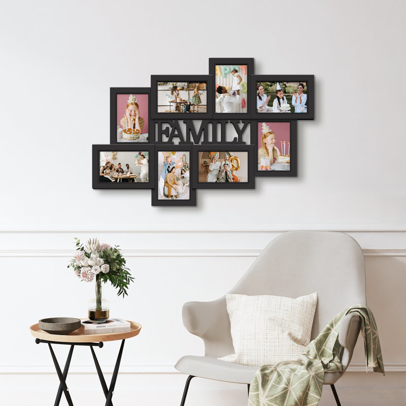 Cadre photo collage monobloc, Noir-2