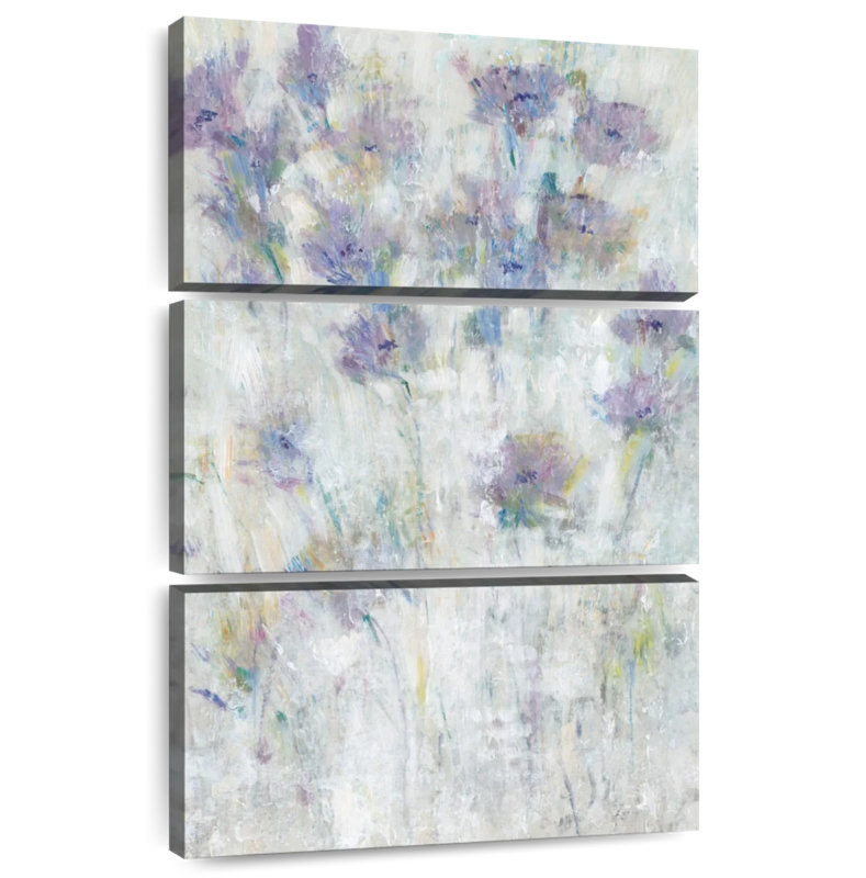 Fresque florale lavande Avery I, H 57 po x l 36 po