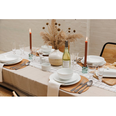 Mikasa Chalk Porcelain Dinner Set, White
