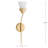 Pinellas Glass and Steel Wall Sconce-472549566