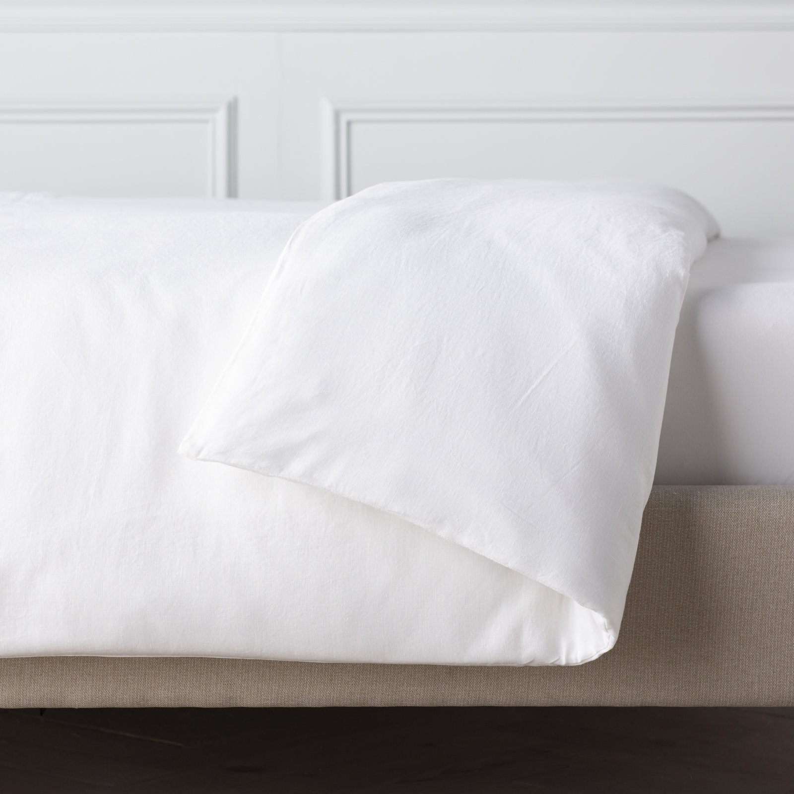Lush Linen Duvet Cover Set, Full/Queen Duvet Cover, White