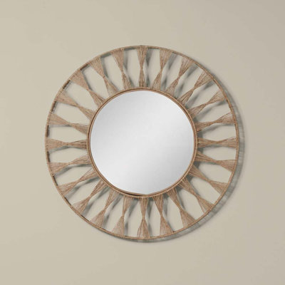 Ojai Flat Jute Wall Mirror