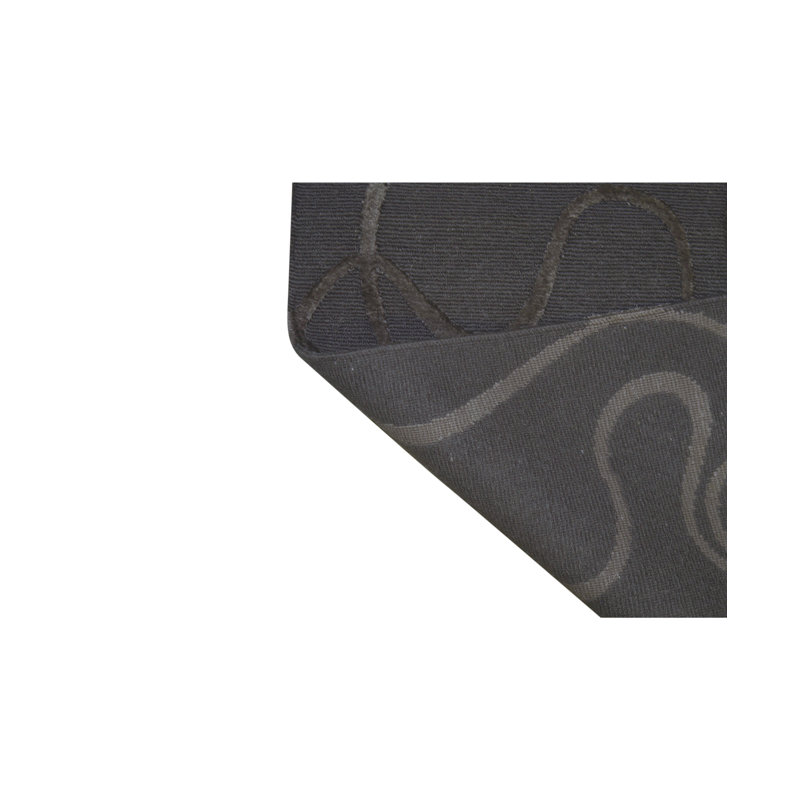 Manchuria Wool Abstract Area Rug in Charcoal/Gray