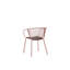 Boghos 44cm H Metal Slat Back Armchair-2137323378