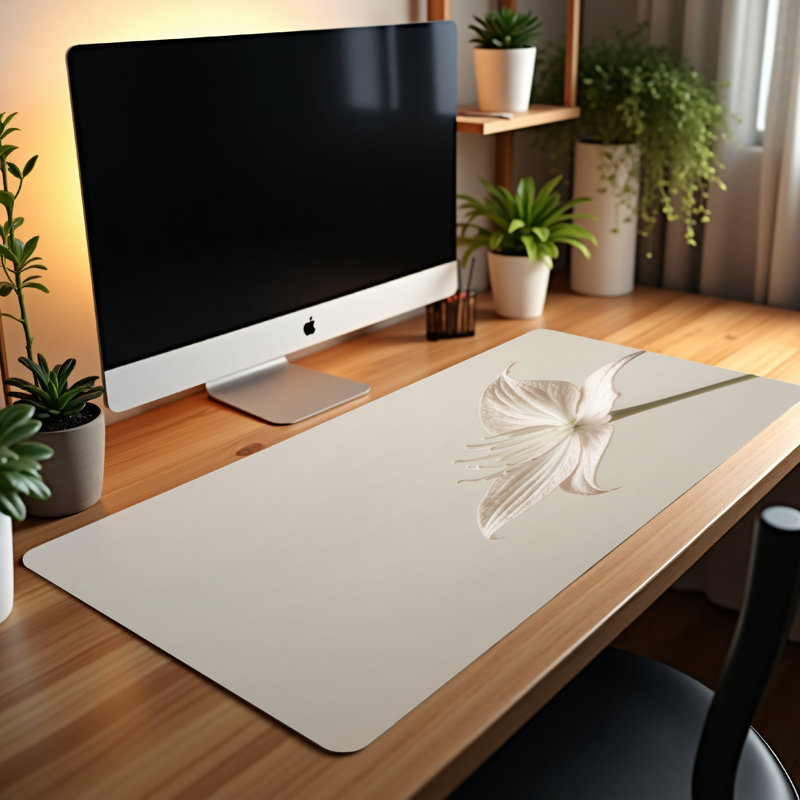 Polyester Desk Pad, 14.4x12.1