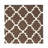 Rodgers Hand Woven Flat Weave Wool/Cotton Geometric Rug in Brown/Ivory-1136734611