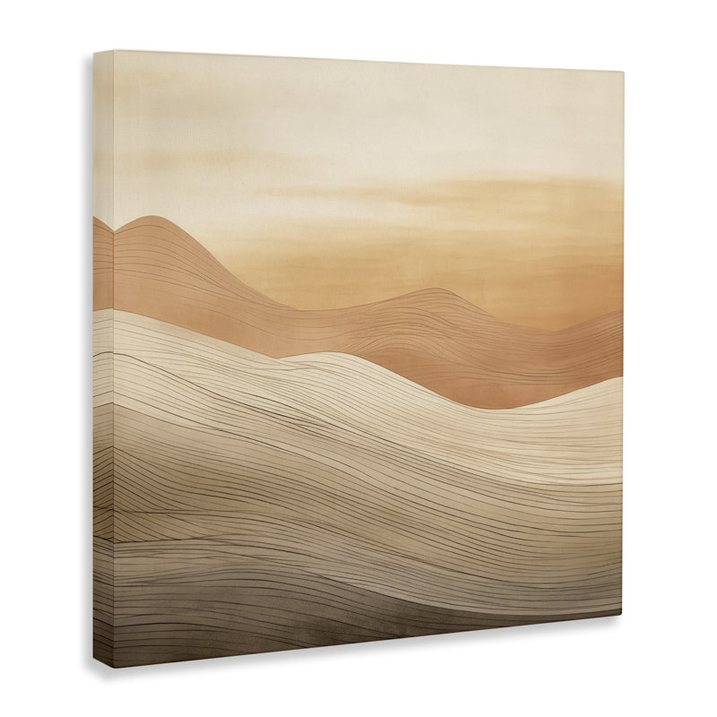  «Ombre Desert Dunes», art mural sur toile par Irena Orlov, H 36 po x l 36 po