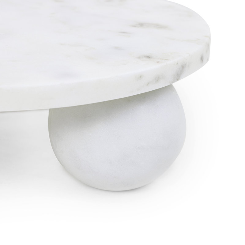 Marlow Marble Plate, 2.5" H x 9" W x 9" D