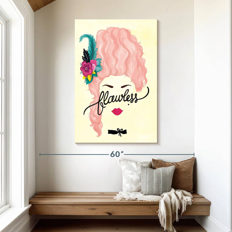 Marie Antoinette impeccable, H 48 po x l 32 po