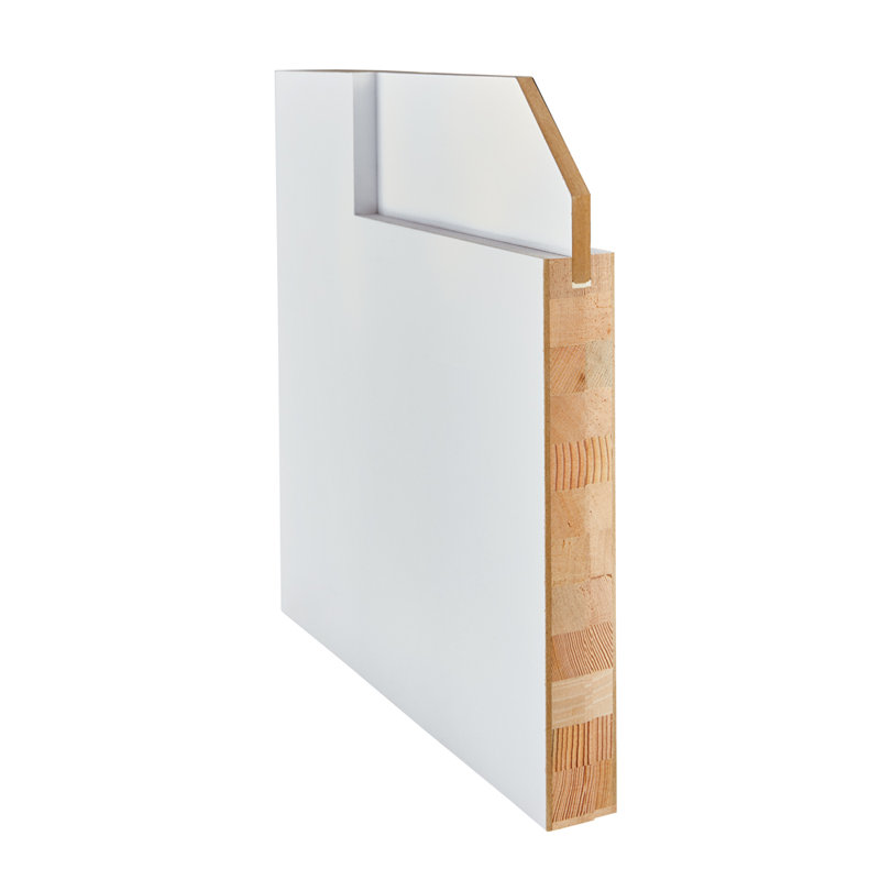 Primed 2 Panel Interior Shaker Door Slab, 32" x 80"
