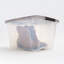 IRIS 54 pte / 13,5 gallons Boîte de rangement en plastique avec couvercle verrouillable transparent-301426276-301426279
