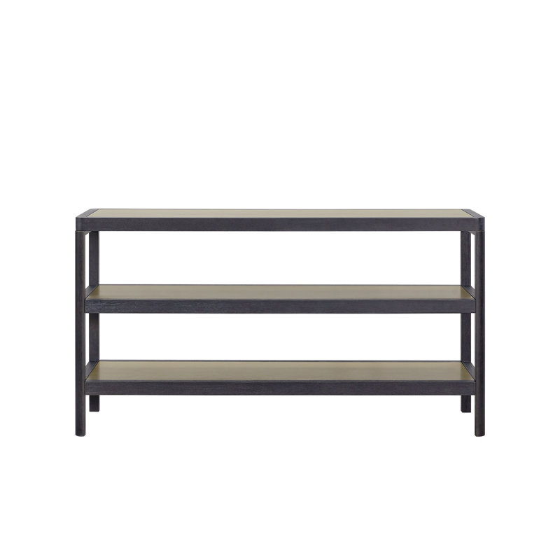 Console Table W/ Metal Insets