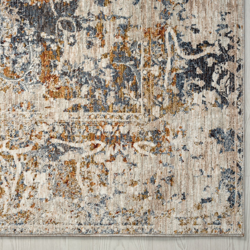 Dmoni Floral Indoor Rug, Rectangle 7'9" x 10'