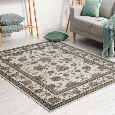 Tapis oriental vert Ackermanville
